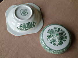 Engels groen Wood & Sons Westminster dekschaal terrine