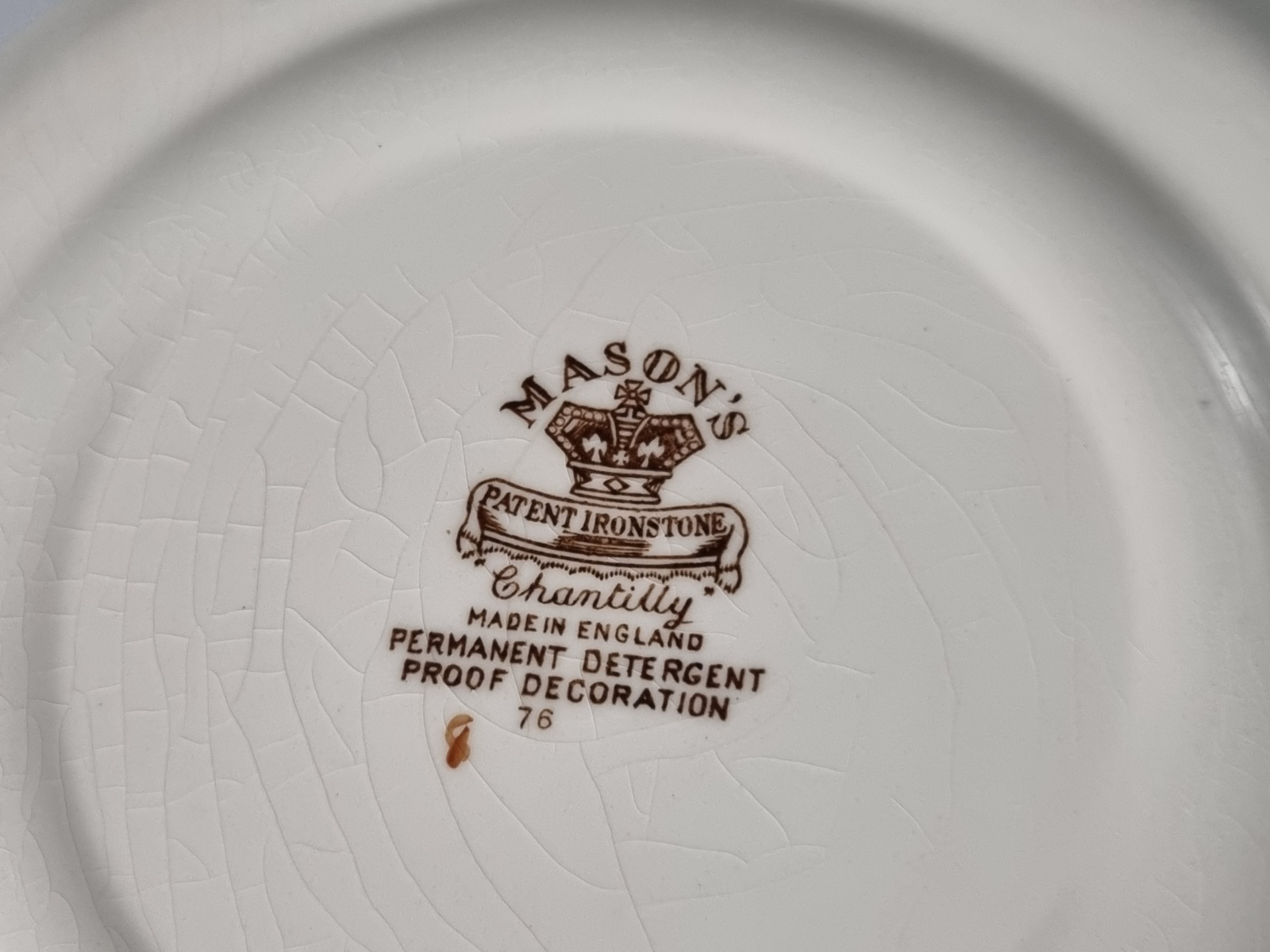 Engels bruin Mason's Chantilly Ontbijtbordje 19,5 cm