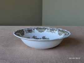 Engels Ridgway Windsor groen gekleurd hoge ronde schaal 23 cm