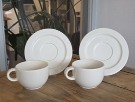 Claire Wilson's robuuste set 2x Coffee kop en schotel 10 cm
