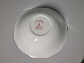 Engels rood Enoch Wedgwood Lochs of Scotland hoge ronde schaal 25 cm