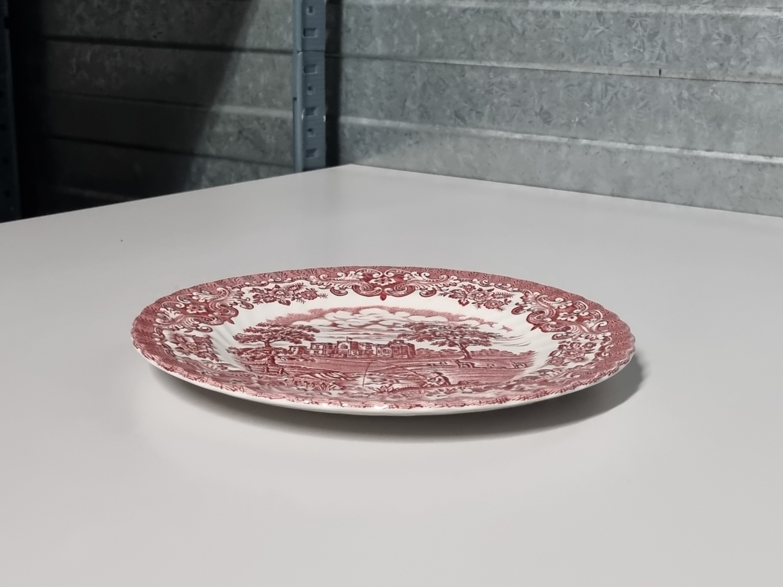 Engels rood Olde Country Castles Ontbijtbord 20 cm