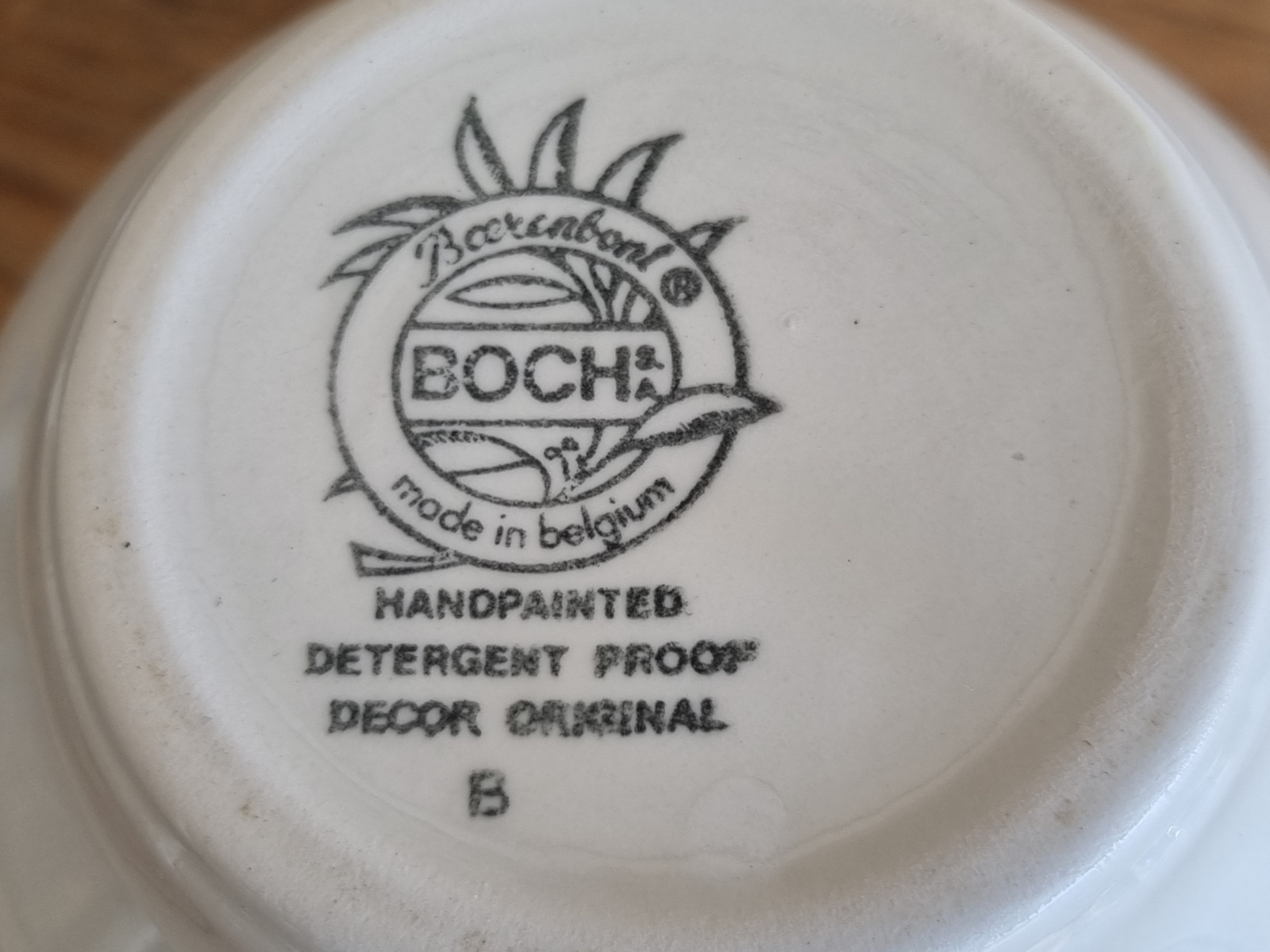 Boerenbont Boch Koffiepot model Zeeland ca. 1 liter (zwart stempel)
