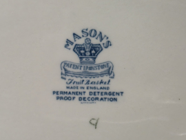 Engels Mason's Fruit Basket hoge ovale schaal 26 cm