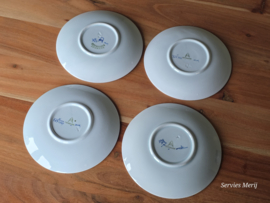 Royal Copenhagen Tranquebar Trankebar set 4x kop en schotel 10 cm