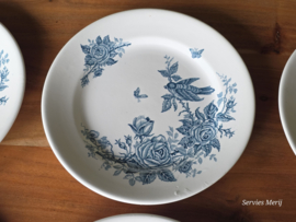 Nimy Belgium Vogels set 6x plat dinerbord 22,5 cm
