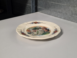 Frans Sarreguemines Obernai onbijtbord 21,5 cm (toren)