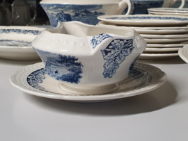 Boerenhoeve blauw Societe Ceramique Eetservies 8-pers.