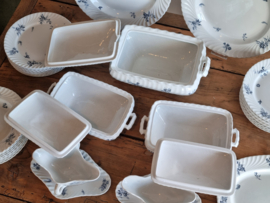 Petrus Regout Riva donker blauw compleet servies 8-personen