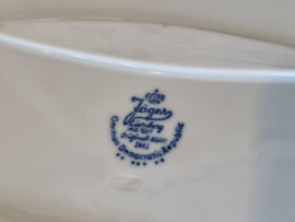 Duits Jäger Saks rechthoekige schaal met greepjes 23,5 cm