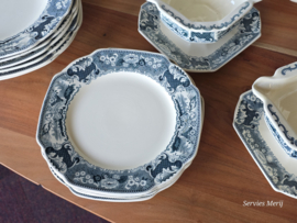 Victoria groen Societe Ceramique Eetservies 12 personen