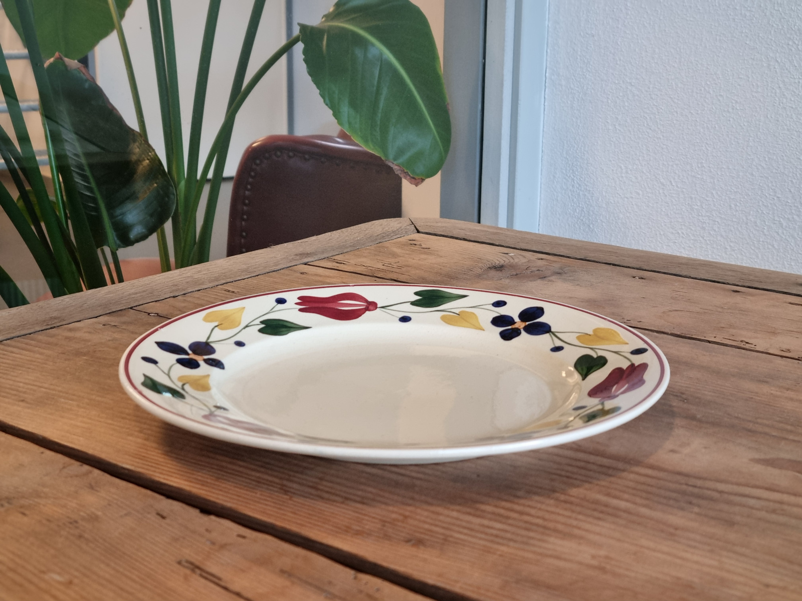 Boerenbont 417 Societe Ceramique Dinerbord 25 cm (creme)