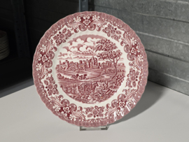 Engels rood British Anchor Olde Country Castles plat dinerbord 25,5 cm
