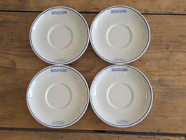 Regout OXO set 4x Bouillon kop en schotel hotelporselein
