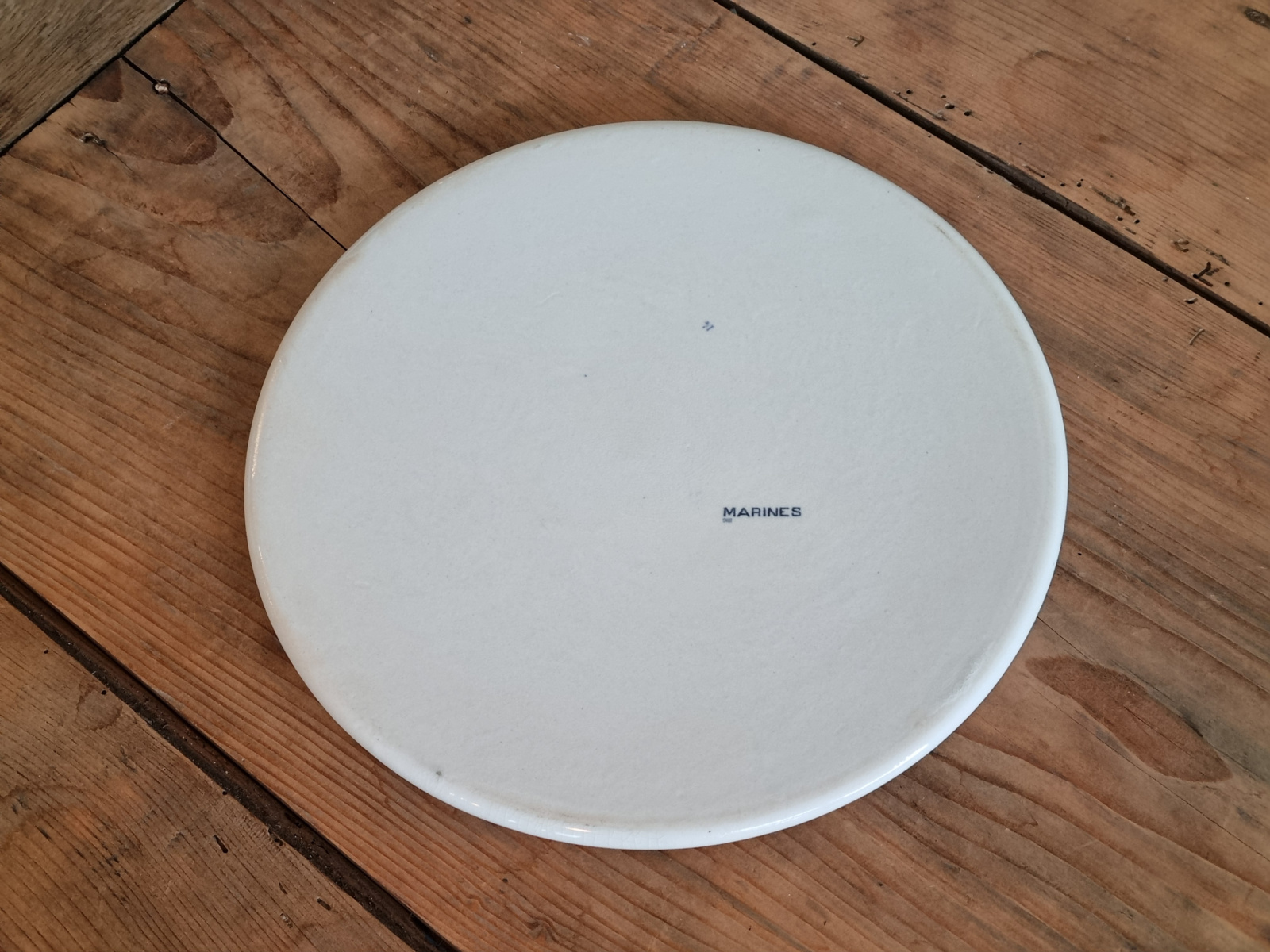 Petrus Regout Marines donkerblauw onderzetter 26 cm (rond model, zonsondergang)