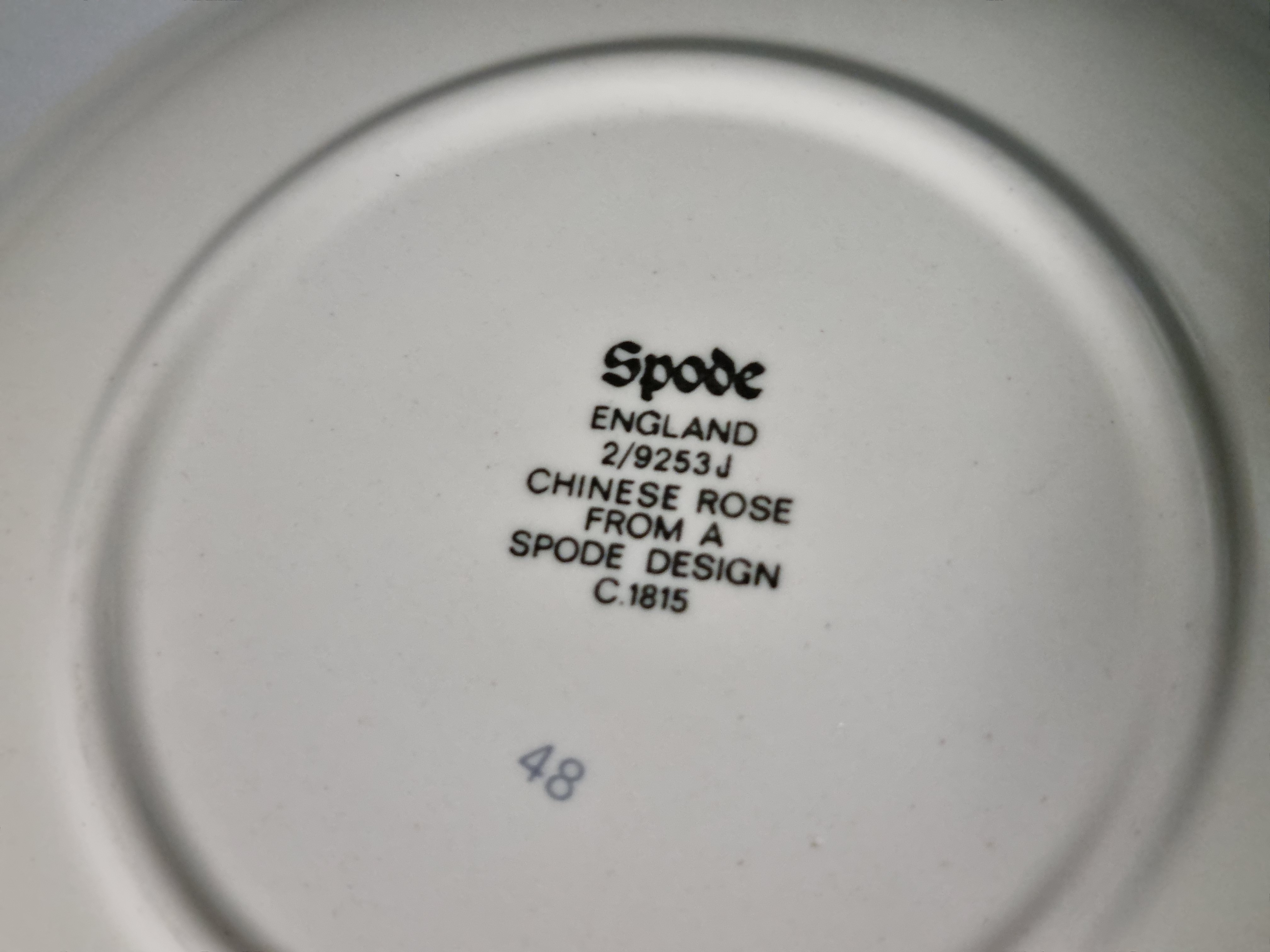 Engels Spode Copeland Chinese Rose setje 5 schaaltjes (nieuw stempel)