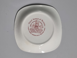Engels rood Enoch Wedgwood  Royal Homes Of Britain Gebaksbordje 13 cm