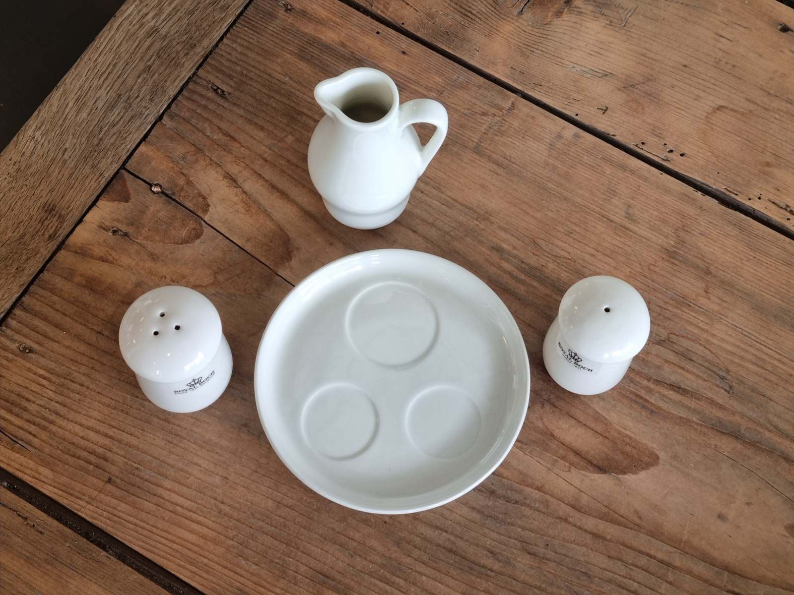 Royal Boch Kitchen setje Zout, Peper en Olie of Sojasaus