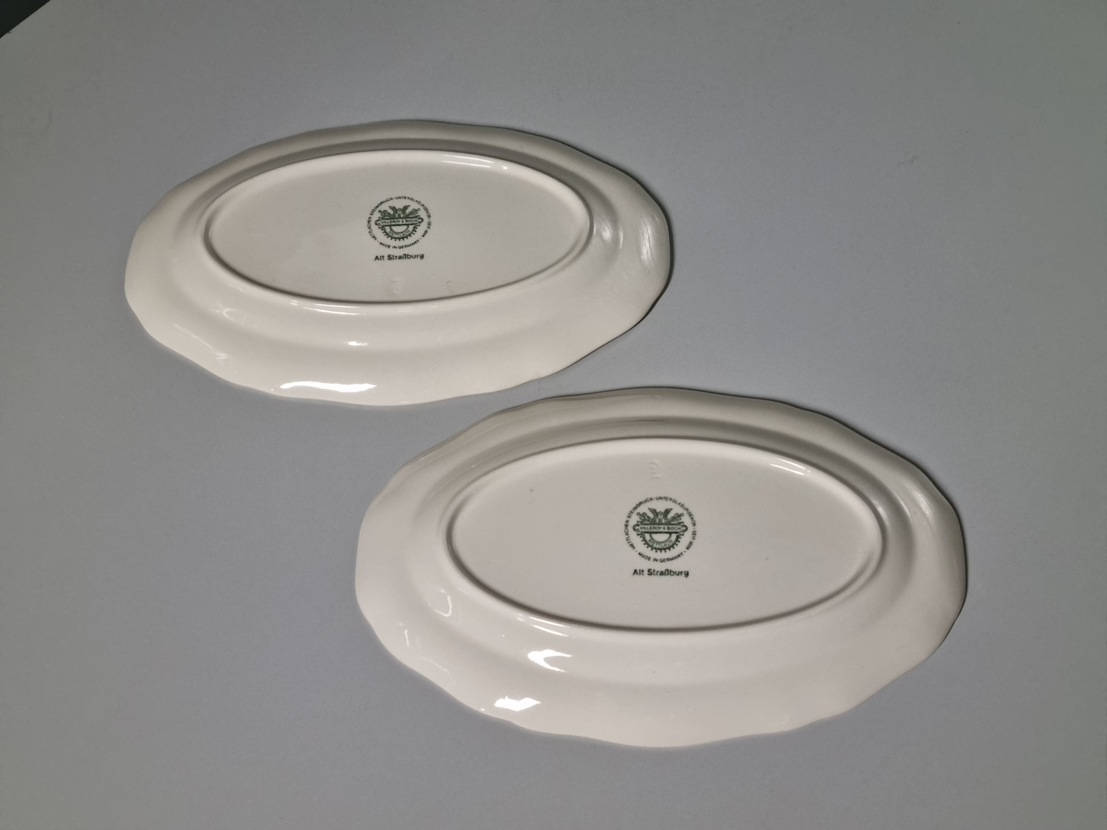 Villeroy en Boch Alt Strassburg set 2x ovale schaal 25 cm