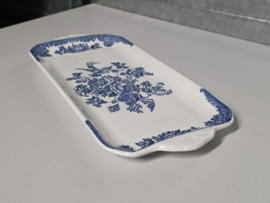Engels blauw Unicorn Tableware Asiatic Pheasants rechthoekige schaal 35 cm