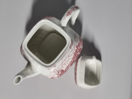 Engels rood Jachtservies Myott's Country Life Theepot 1,2 liter
