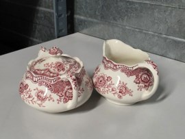 Engels rood Crown Ducal Bristol Roomstel (kleiner model)