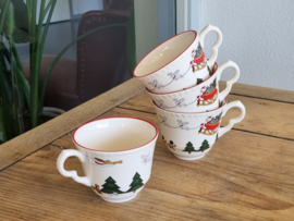 Engels Mason's Christmas Village 1983 Kerstservies Ontbijtservies 4-pers.