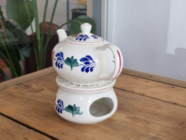 Boerenbont Boch Theepot met Theelicht model Zeeland