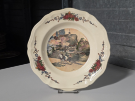 Frans Sarreguemines Obernai diep bord 25 cm (ploeg)