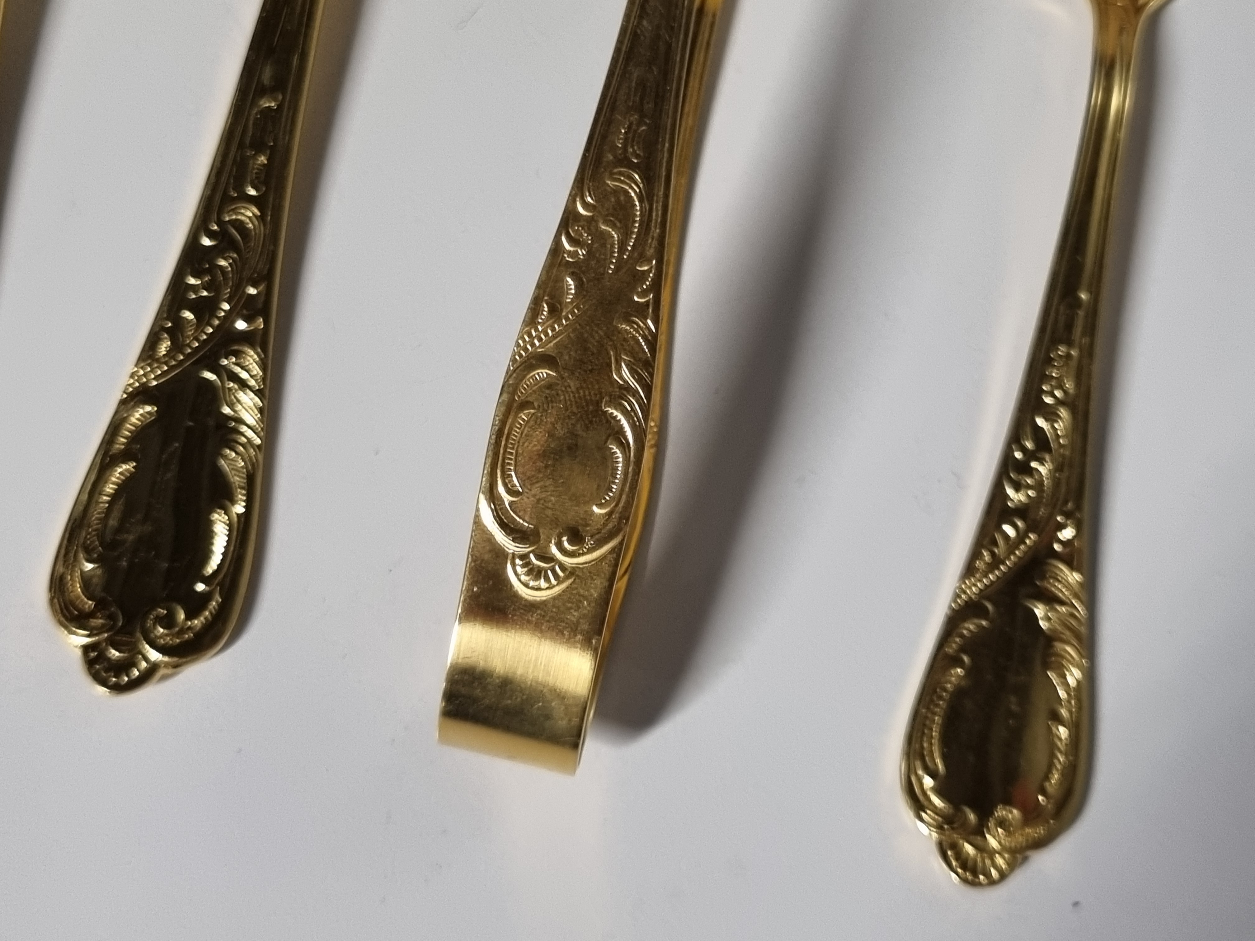 Bestekset Solingen 18/10 23/24 Karat Hartvergoldet 12 personen 72 delen