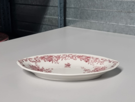 Villeroy en Boch Valeria rood ovaal schaaltje 23 cm