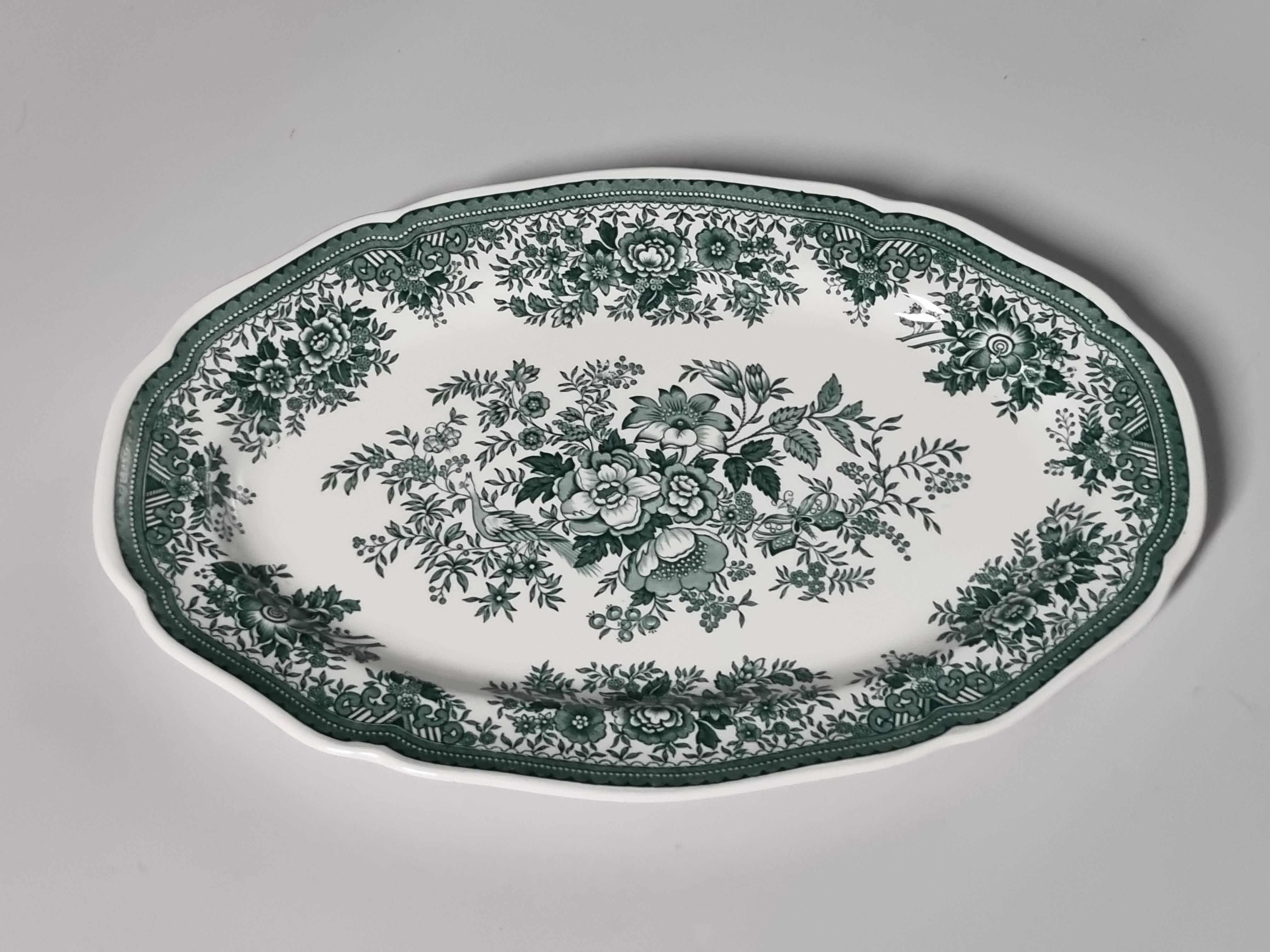Villeroy en Boch Fasan groen Schaal ovaal 36 cm