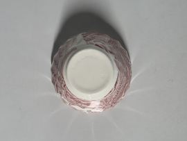 Engels rood Jachtservies Myott's Country Life suikerschaaltje (witte binnenkant)