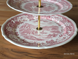 Villeroy en Boch Burgenland rood etagere 3-laags