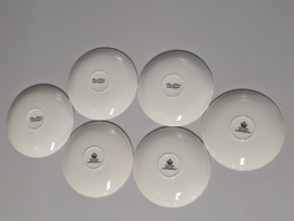 Engels rood Royal Wessex Postkoets set 6x kop en schotel