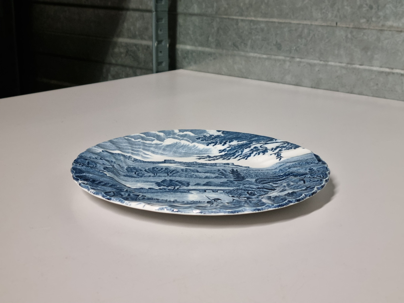 Engels blauw Johnson Bros Road to Windsor Ontbijtbord 19,5 cm