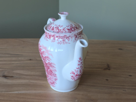 Engels rood Meakin Romance koffiepot 18 cm