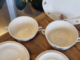 Regout Boudewijn Pioenroos Eetservies 6 persoons 24-delig