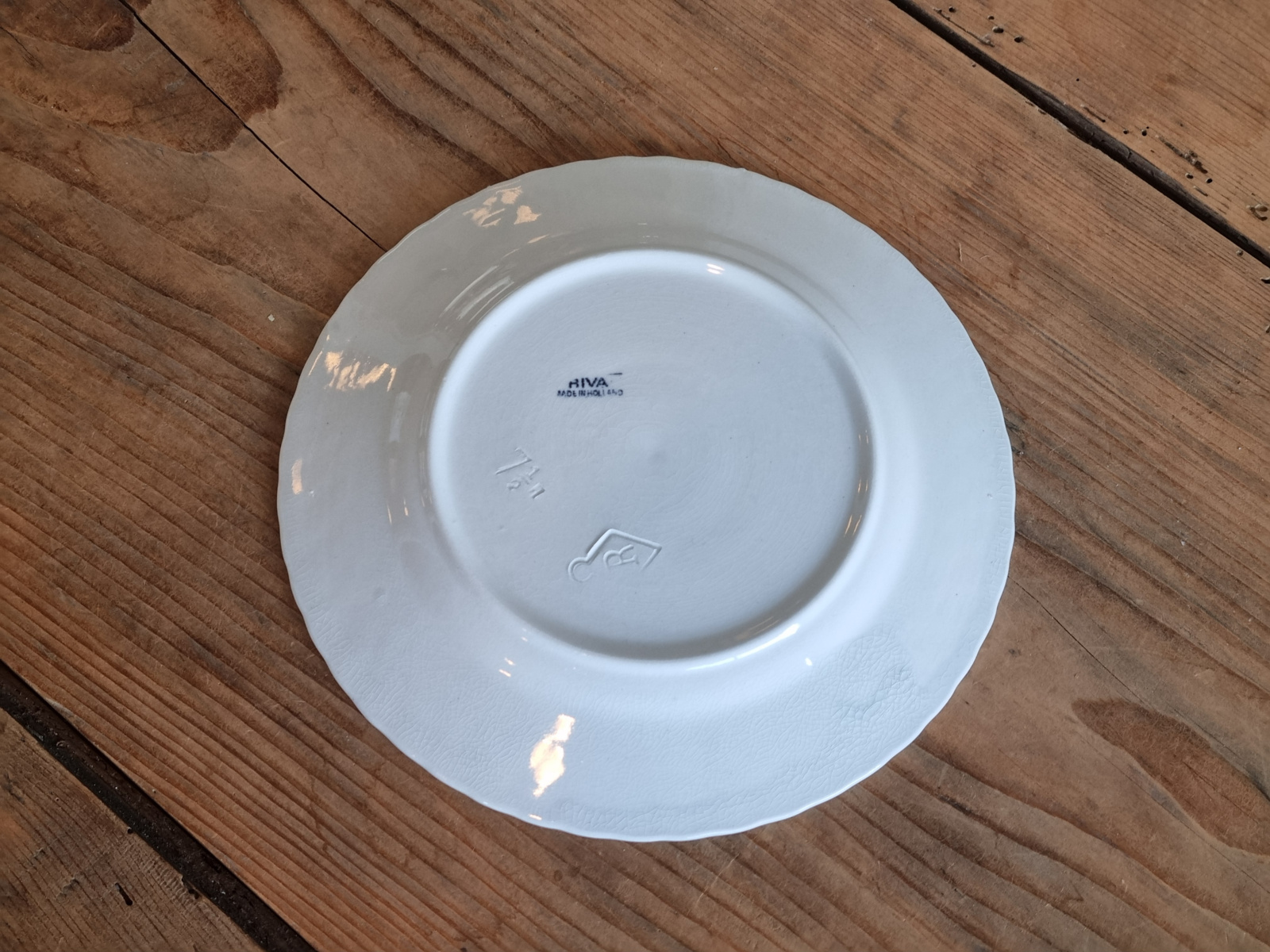Petrus Regout Riva donker blauw ontbijtbord 20 cm