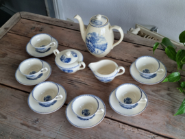 Landschap Blauw Societe Ceramique blauw Koffieservies 6-pers. (rond model)