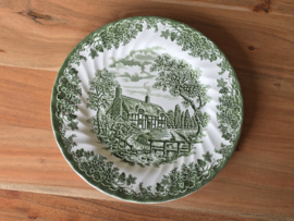 Engels groen Myott The Brook Dinerbord 25 cm