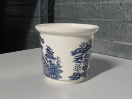 Engels blauw Mason's Willow Bloempotje 10,5 cm