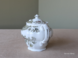 Engels Ridgway Windsor groen gekleurd Theepot