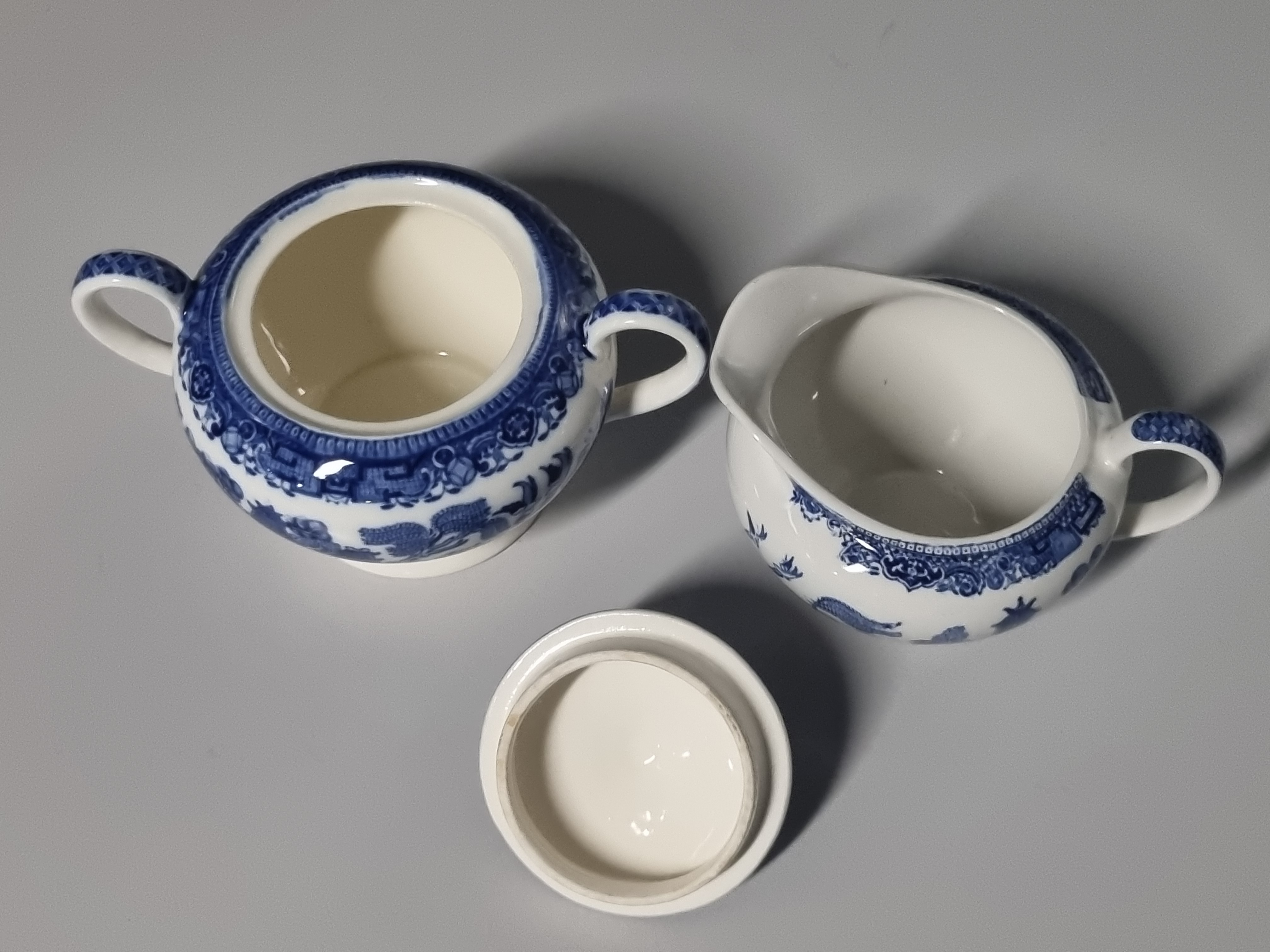 Engels blauw Old Willow Washington Roomstel