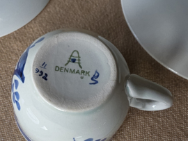 Royal Copenhagen Tranquebar Trankebar set 4x espresso kop en schotel
