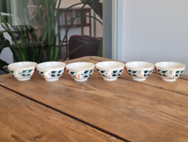 Boerenbont 418 Societe Ceramique set 6x  Kop en Schotel (kleiner model)