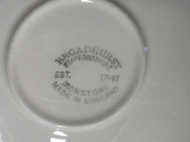 Engels rood Broadhurst Balmoral kop en schotel