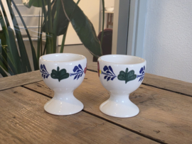 Boerenbont Boch set 2x Eierdopje op voet (nieuwste Boch)