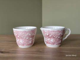 Engels rood English Ironstone Tableware EIT roomstel (paard en wagen)