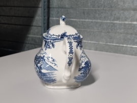 Engels blauw Myott's Country Life Theepot 1,2 liter